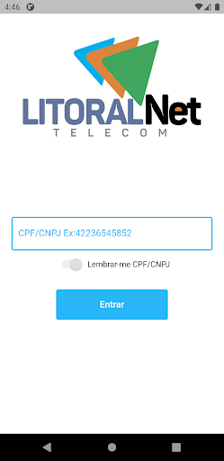 Android application Litoralnet screenshort