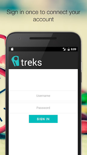 Android application Treks screenshort