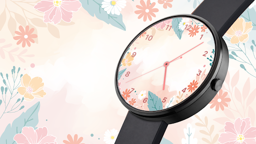 Android application Floral Watchface screenshort