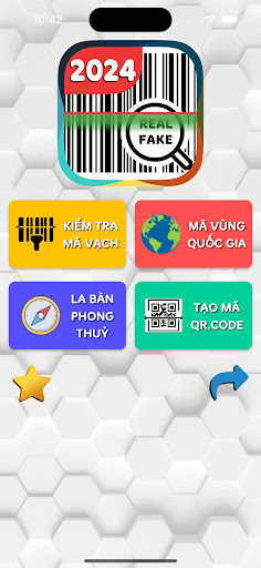 Android application Kiểm tra mã vạch và QR Code screenshort