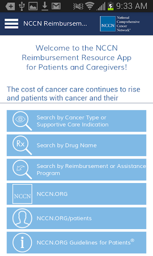 NCCN Reimbursement Resource Screen 2