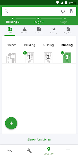 Android application Just Manage - Management Build screenshort