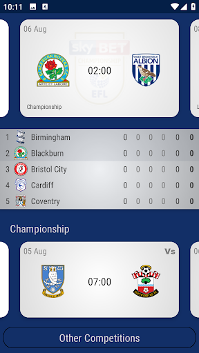Android application West Bromwich Albion Fan App screenshort