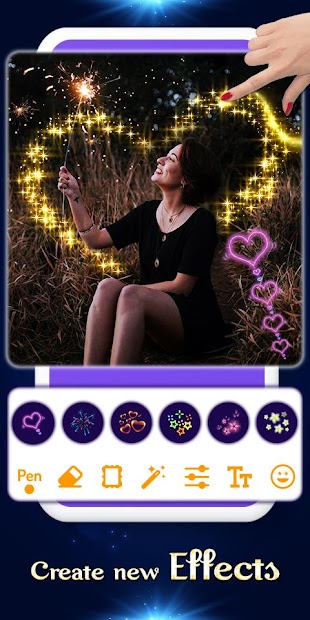 Imágen 6 Photo Glitter & Sparkle Light Effects android