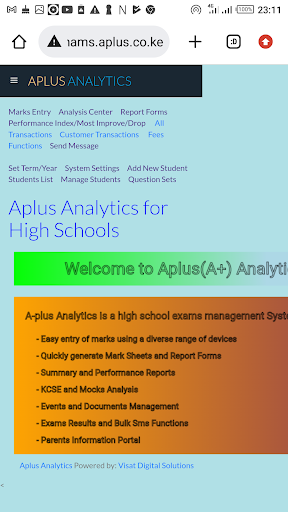 A+ Analytics Cloud Screen 3