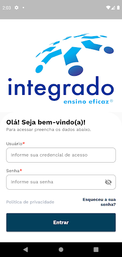 Android application Colégio Integrado Amparo screenshort