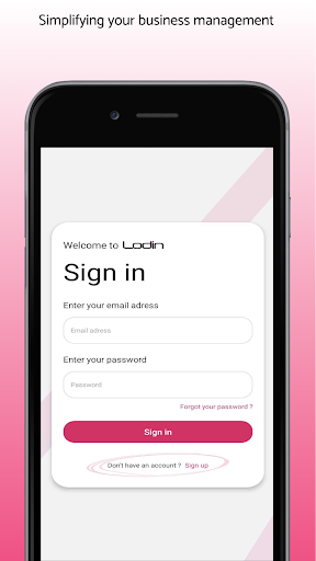 Android application Lodin Merchant screenshort