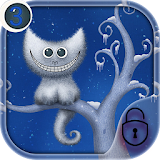 cheshire cat smile night theme icon