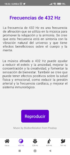 Música para vibrar el Universo Screen 2