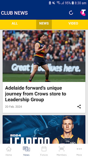 Adelaide Crows Official App Screen 2