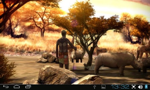 Captura de tela do Africa 3D Pro Live Wallpaper