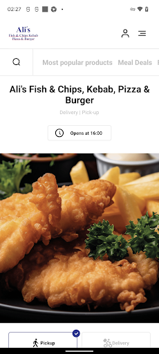 Android application Ali's Fish & Chips, Kebab screenshort