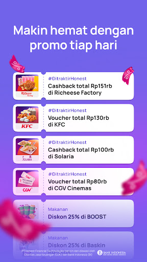 Honest - Kartu Kredit & QRIS screenshot 3