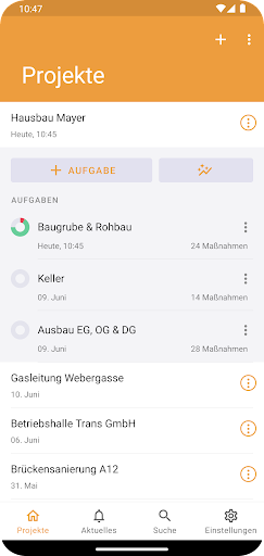 Android application OSKAR screenshort