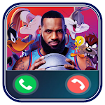 Cover Image of Download Space lebron jam fake call 5.0 APK