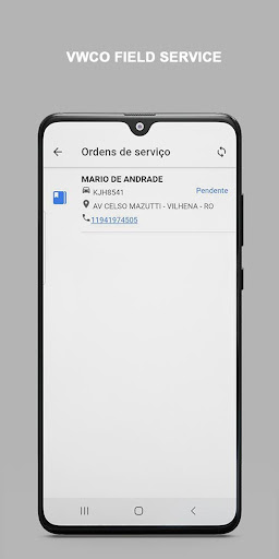 VWCO Field Service Screen 2