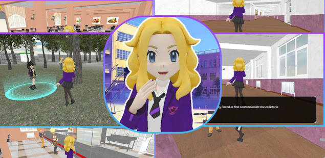 anime high school simulator 3D 1.0.1 APK screenshots 4