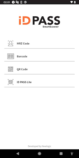 Android application ID PASS SmartScanner screenshort