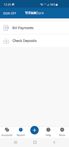 Titan Bank Mobile Screen 3