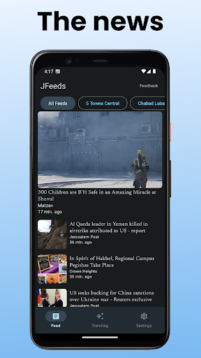 Android application JFeeds - Jewish & Israeli News screenshort