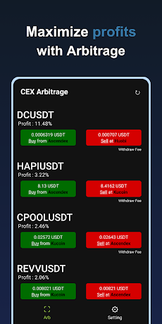 Crypto Arbitrage | CEXのおすすめ画像1