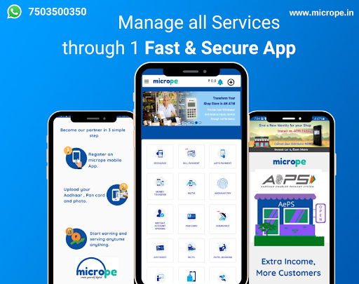 Android application Micrope - AEPS, BBPS, M-atm screenshort