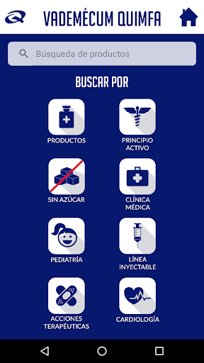 Android application Quimfa Vademecum screenshort