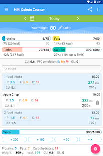 Calorie Counter HiKi Captura de pantalla