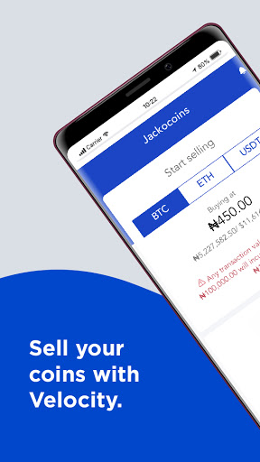 Android application Jackocoins - Sell BTC, ETH, U screenshort