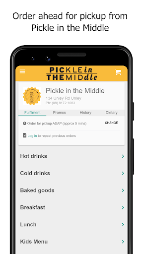 Android application Pickle in the Middle screenshort