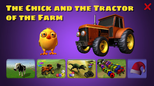 Screenshot 1 El Pollito y el Tractor 3D android