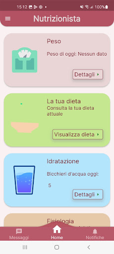 Android application Nutrizionista, Edoardo Banchi screenshort