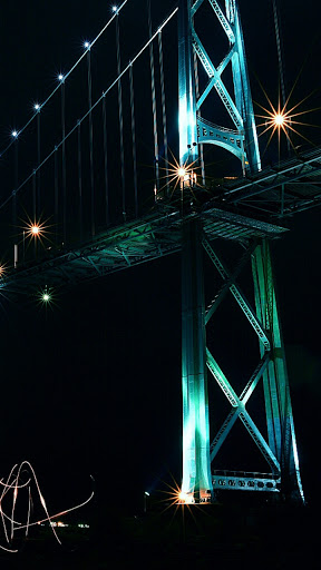 Android application night bridge wallpaper screenshort