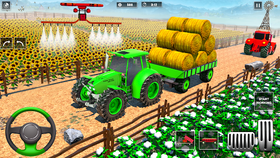 Tractor Farming Driving Games MOD APK (Premium/Unlocked) screenshots 1