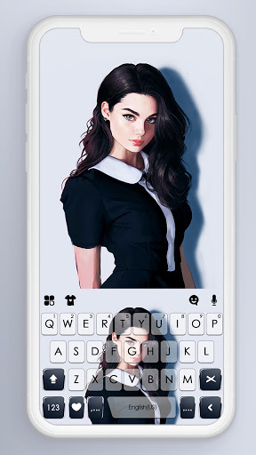 Android application Sexy Woman Keyboard Background screenshort