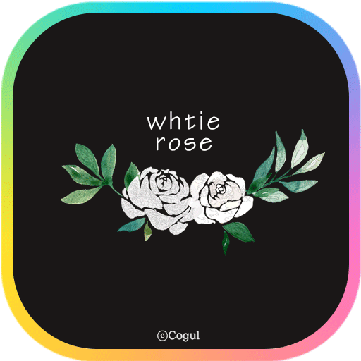 카카오톡 테마 - 흰색 장미 logo