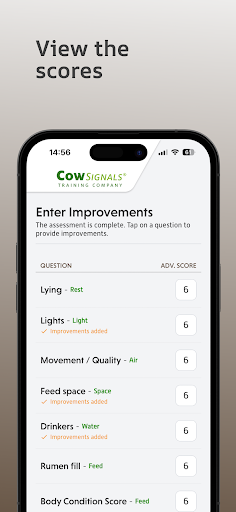 CowSignals® Welfare Assessment Screen 2