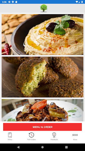 Android application Olive Tree Restaurant screenshort