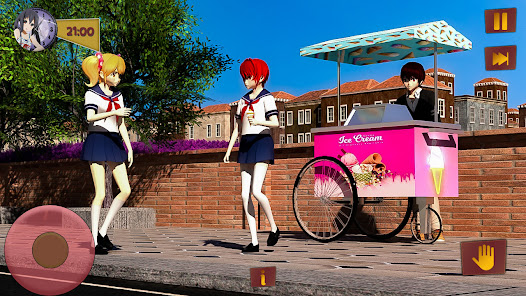 Anime High School Girl 3d Game apkpoly screenshots 4