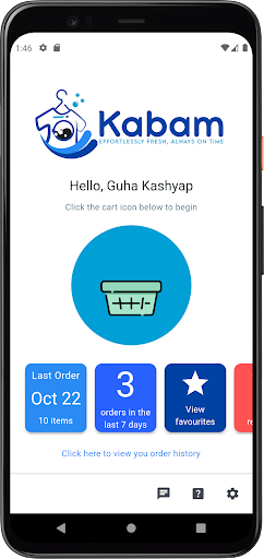 Android application Kabam - Wash, Dryclean & More screenshort