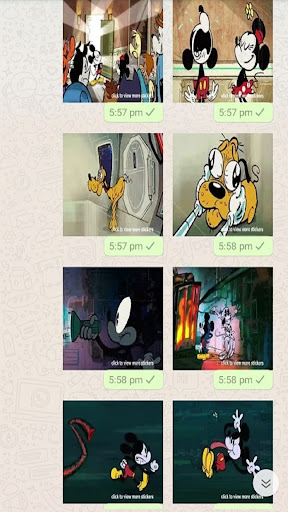Mickey Animated  Stickers
