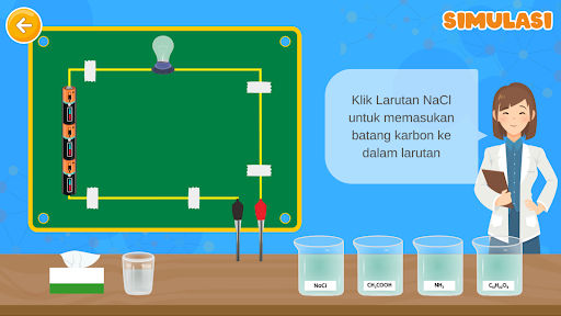 Virtual Lab Larutan Elektrolit screenshot