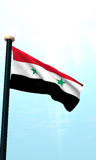 Syria Flag 3D Live Wallpaper Screen 2