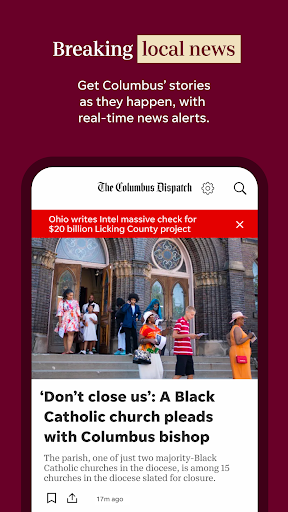 Screenshot of Columbus Dispatch: Local News