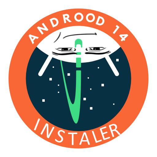 Androod 14 installer logo