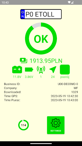 Android application Geonavi Etoll screenshort
