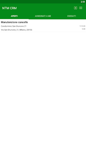 Android application NTM CRM screenshort