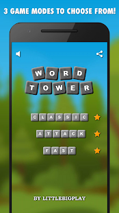Captura de tela do Word Tower PRO