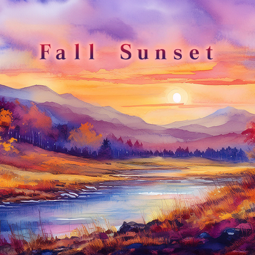Fall Sunset Theme +HOME icon