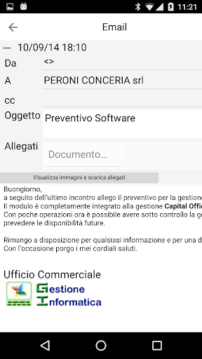 Gimail Mobile Screen 3